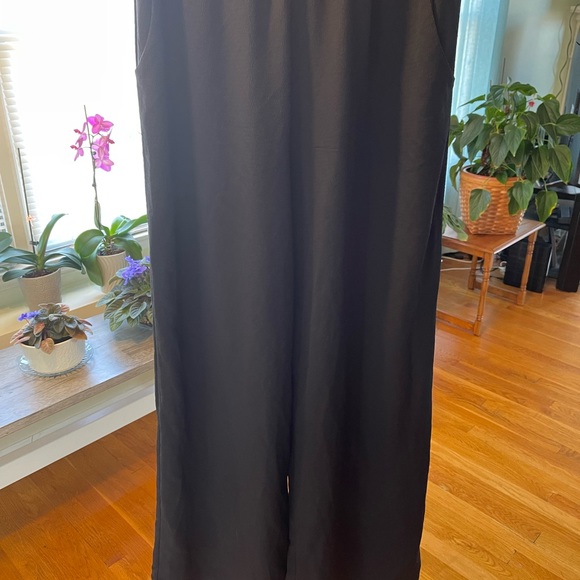 Xhilaration Wide Leg Jumpsuit w Lace Top Black-Medium - Picture 6 of 16